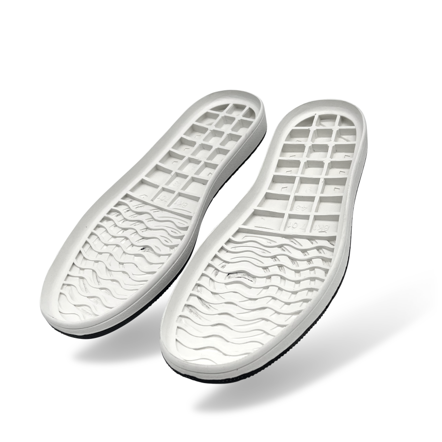 Plastic shoe lasts for custom Air Jordan 1 (AJ1) sneakers.