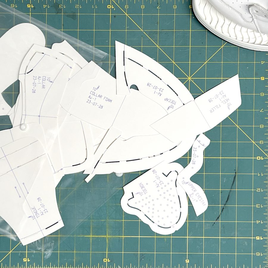 Air Jordan 1 OG High Retro Pattern DIY Home make Shoemaking Kit What are shoe patterns?