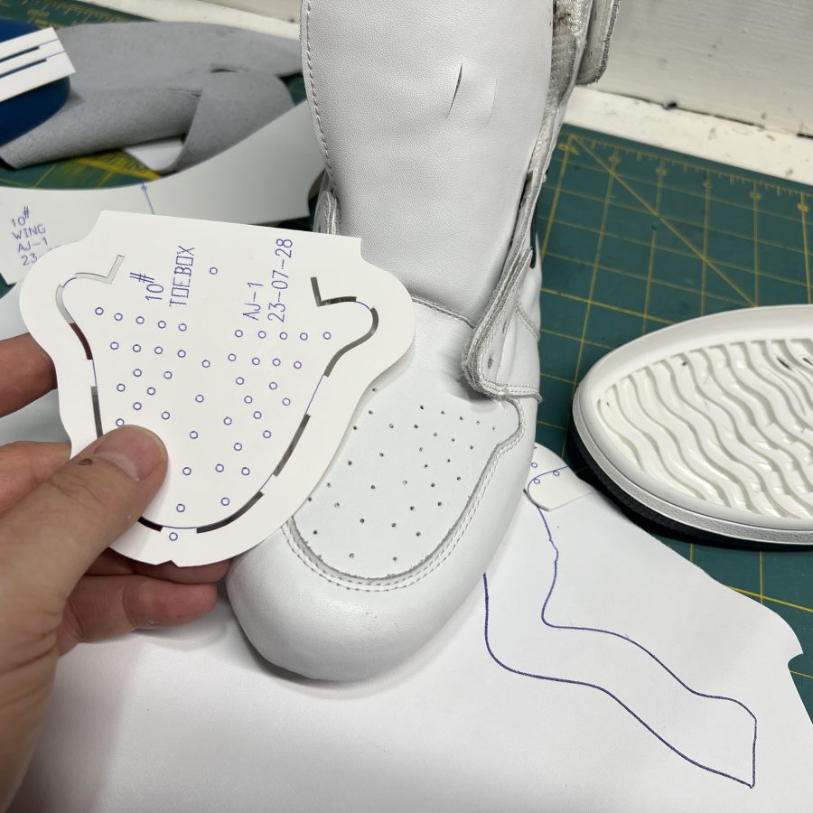 Air Jordan 1 OG High Retro Pattern DIY Home make Shoemaking Kit What are shoe patterns?