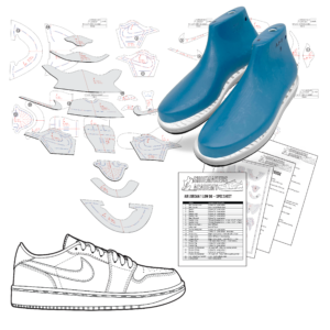 Air Jordan 1 Low Retro Build Kit shoemaking Pattern