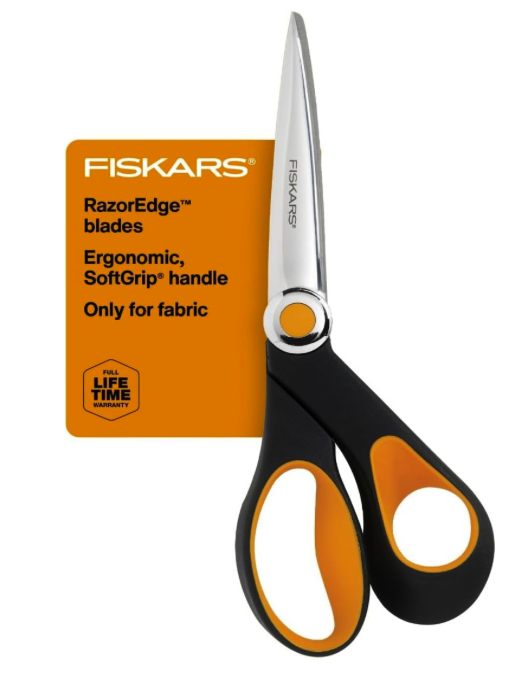 leather cutting scissors Fiskars RazorEdge