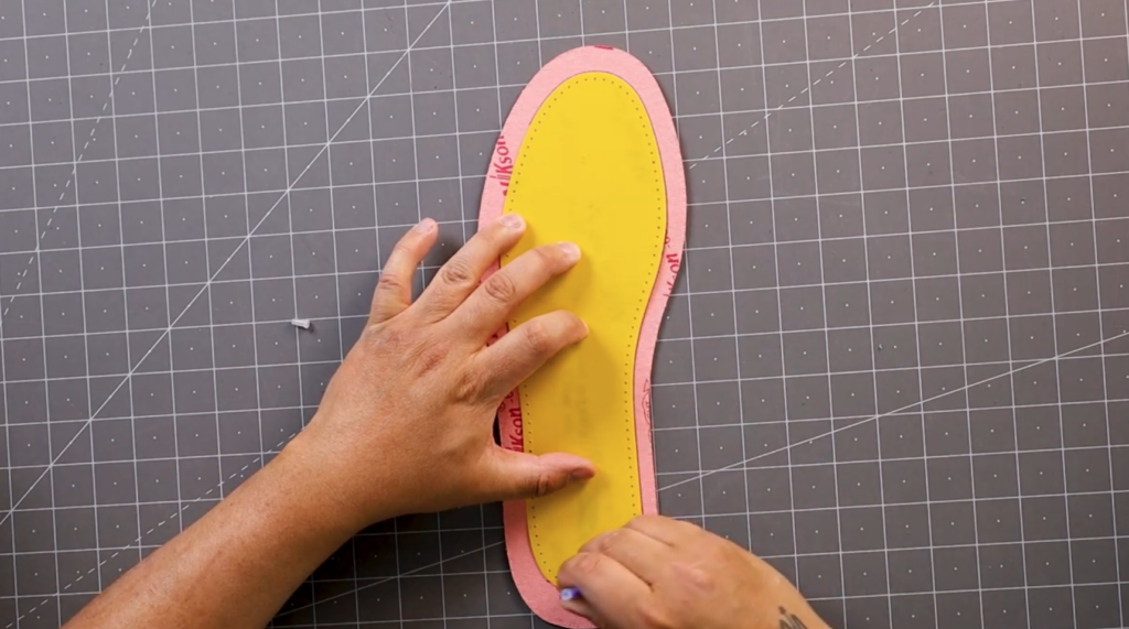 Trace and Cut the Lasting Board