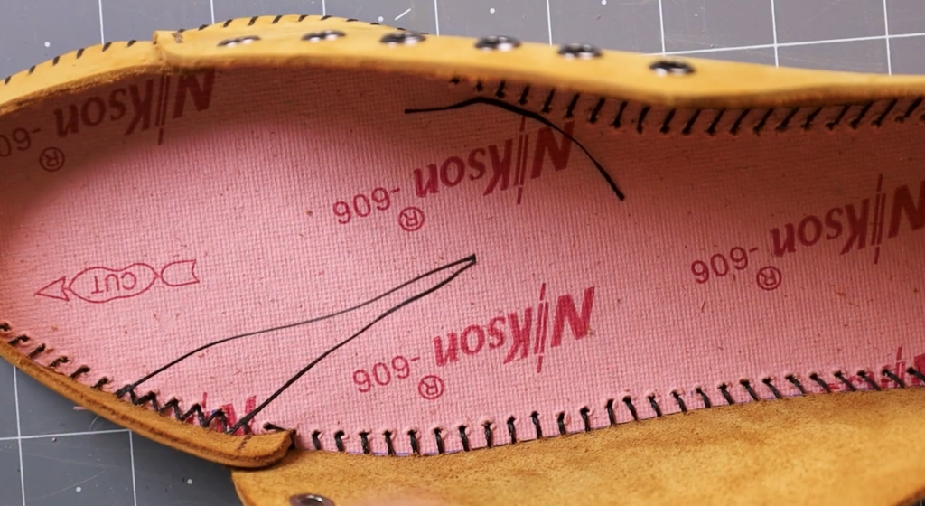 Step 12: Sew the Upper to the Lasting Board