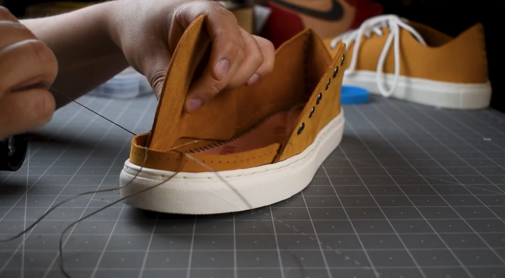Step 18: Stitch the Tongue Into Place
