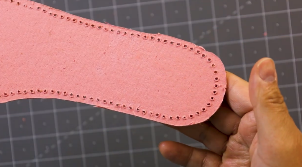 Step 8: Punch the Stitch Holes in the Lasting Board