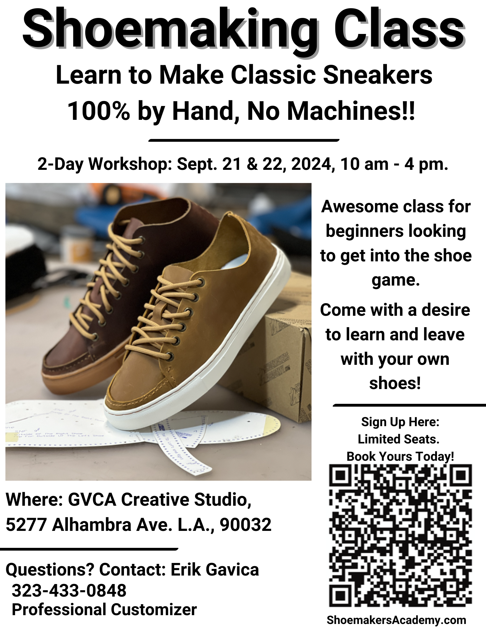 Shoemaking Class LA Learn to Make Classic Sneakers