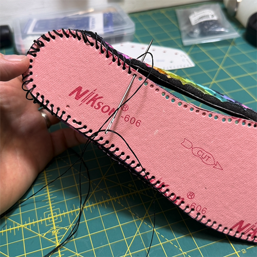 Quilted sneaker making for beginners Learn to make quilted shoes