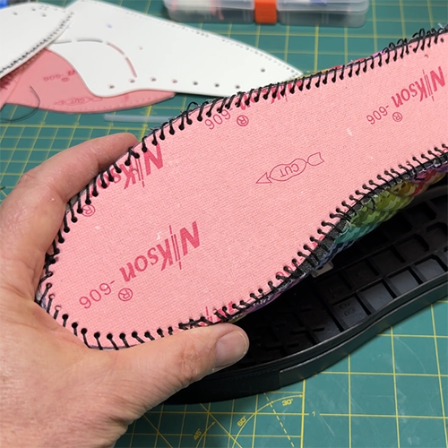 DIY quilted sneaker pattern and materials Best fabrics for making quilted sneakers