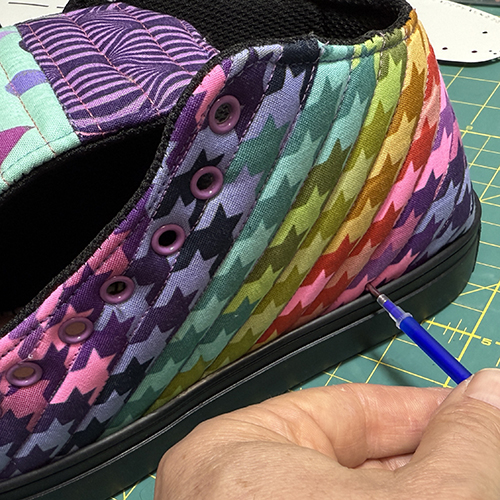 How to make quilted sneakers Quilted sneaker making for beginners