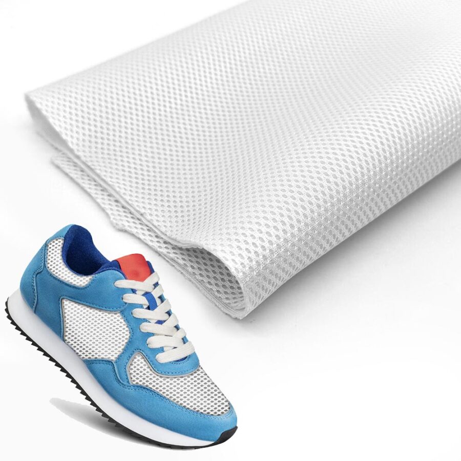 Air Mesh White Shoe Material Polyester Mesh 4mm - Image 4