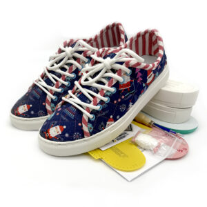 Custom handmade quilted sneakers with colorful patchwork Jerry sneakers kit for sale DIY sneaker Kit USA DIY sneaker Kit instructions