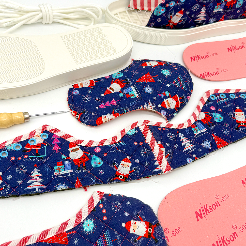 Custom handmade quilted sneakers with colorful patchwork Jerry sneakers kit for sale DIY sneaker Kit USA DIY sneaker Kit instructions