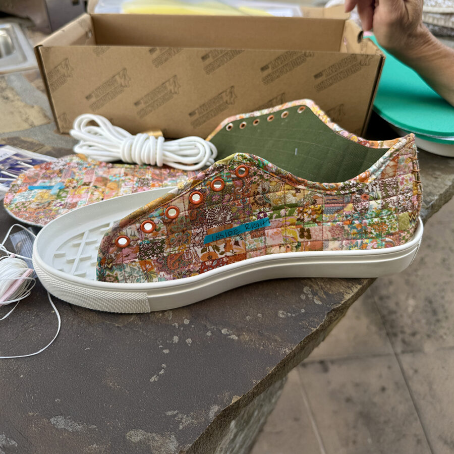 A How To Guide to Making Quilted Sneakers Jerry Sneakers kit