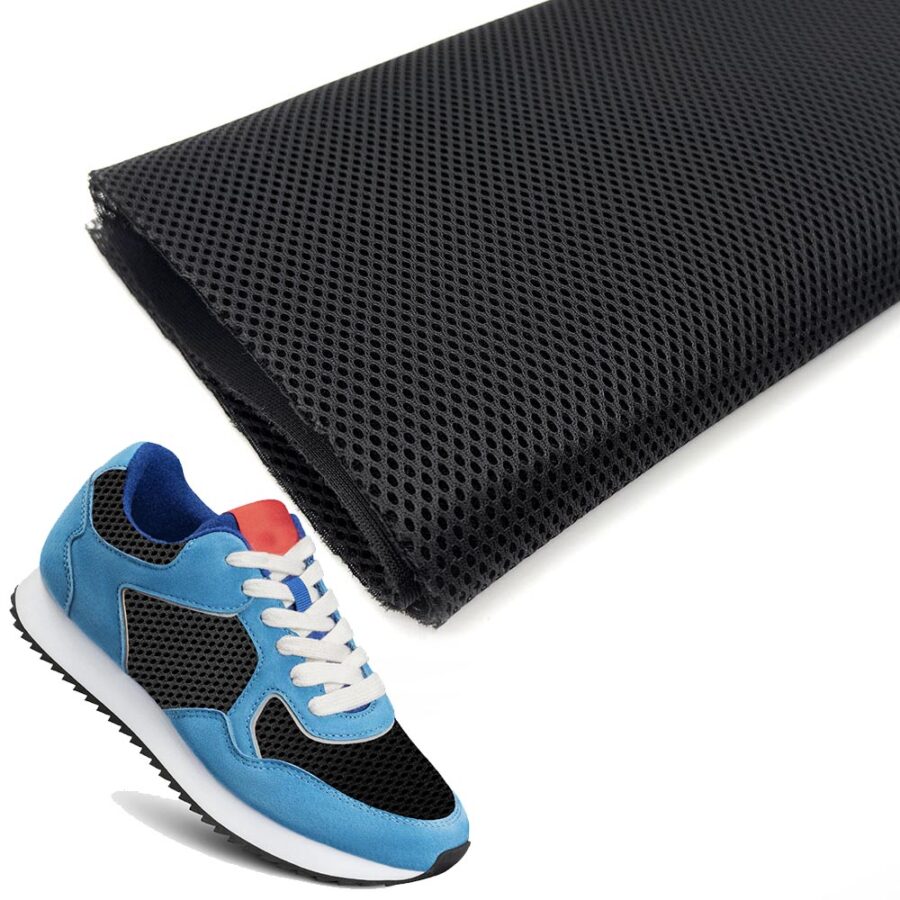 PU foam backed mesh for shoe uppers knit polyester mesh shoe fabric