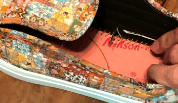 How to sole stitch your quilted sneaker