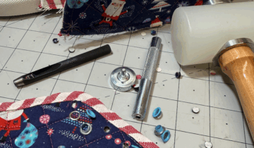 Quilted Sneaker eyelet setting kit