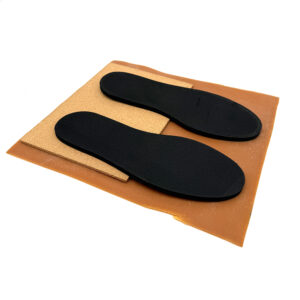 What’s Included Gum Rubber Outsole Sheet 5” × 14” × 3 mm EVA Midsole  Fits up to size 14   5” wide × 13” long Fine-Grain Cork Sheet 5 mm thick – A4 size (8.5” × 11.5”)