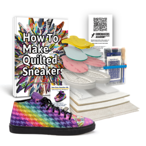 How to Make Quilted Sneakers Learn How To Make Fun & Fashionable Quilted Sneakers At Home compare to All Inclusive Sneaker Kit - Patchwork Kicks Quilted Sneakers Supply Kit