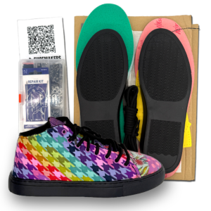 Quilted Sneaker Deluxe Boxed Build Kit Make Your Own Quilted Sneakers with this all-in-one, easy-to-use Deluxe Boxed Build Kit from Shoemakers Academy.