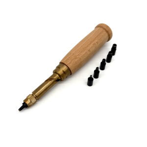 handheld Japanese push drill for home shoemaking leather holes