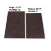 A full sheet of textured EVA rubber sole replacement material with a classic dog bone tread pattern, shown from a side perspective on a clean white background.
