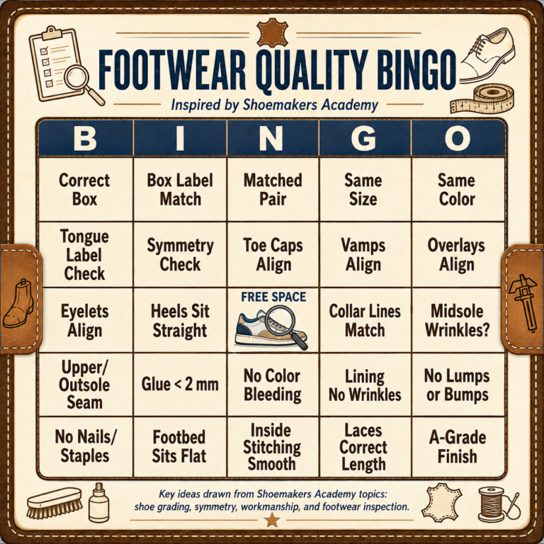 Learn footwear quality control